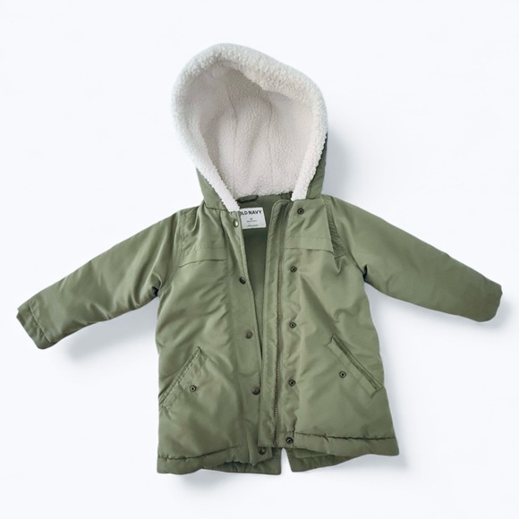 Old Navy Other - Old Navy Olive Hooded Parka